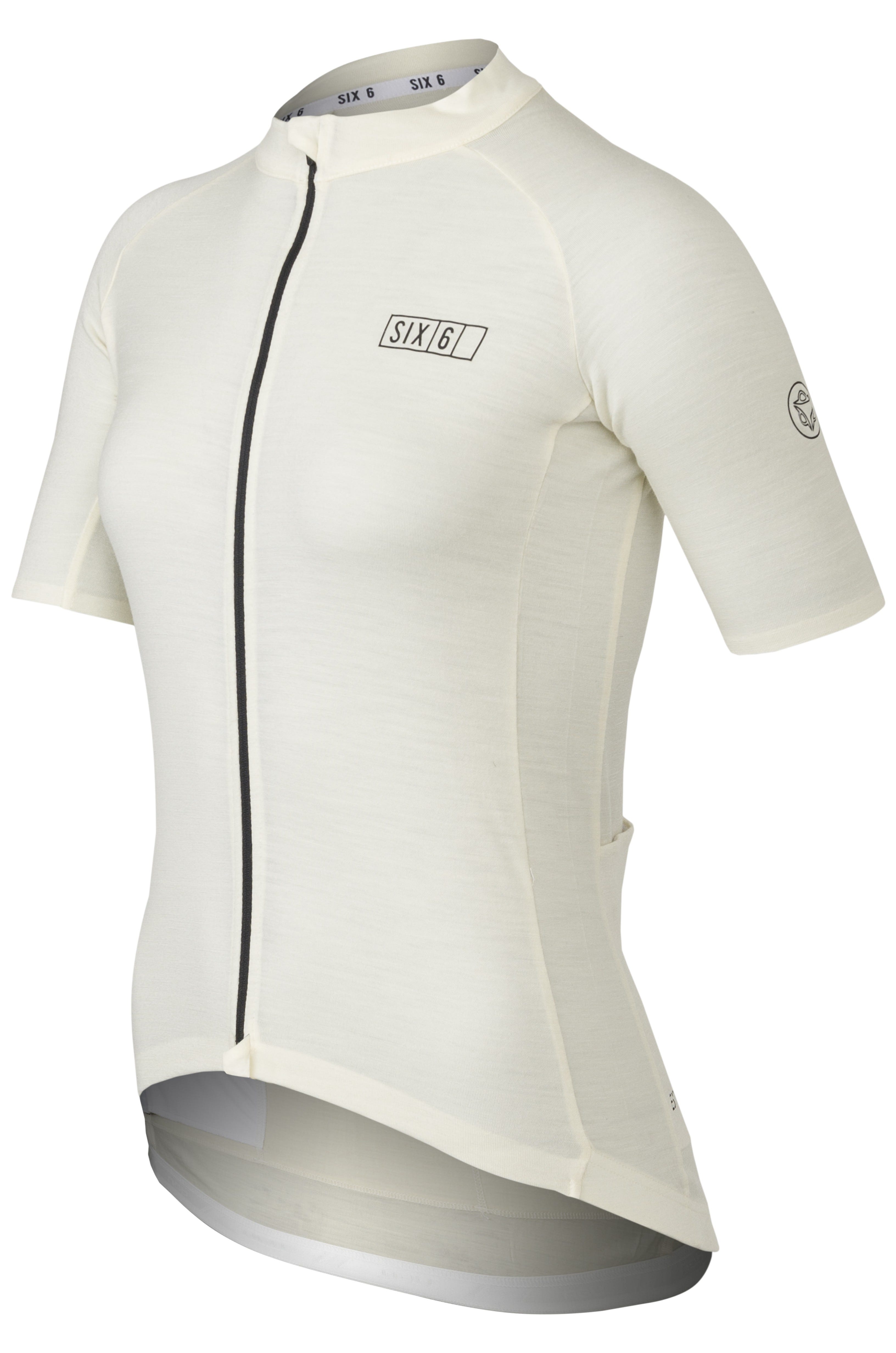 AGU Merino SIX6 dames fietsshirt - Broken White