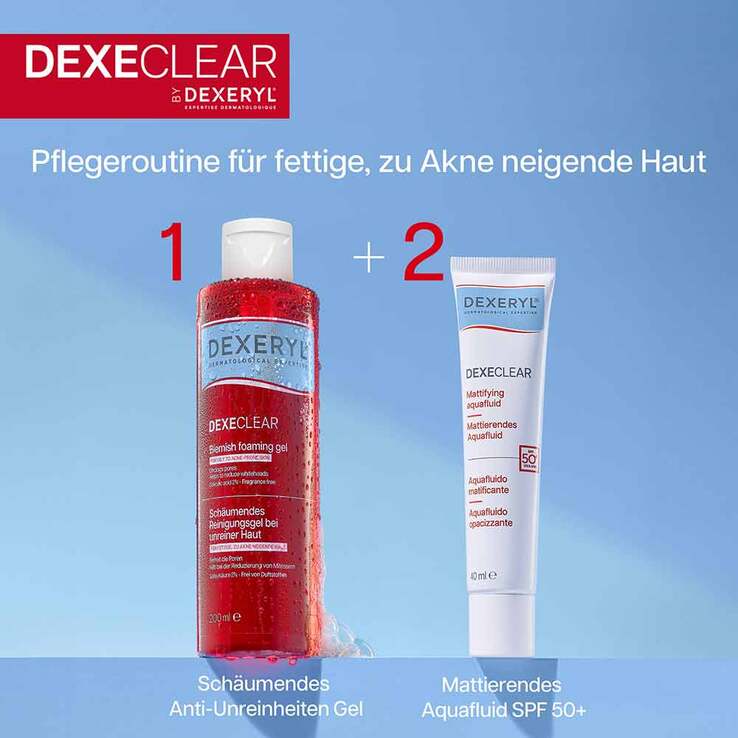 Dexeryl Dexeclear Reinigungsgel schäumend für unreine Haut, 200 ml