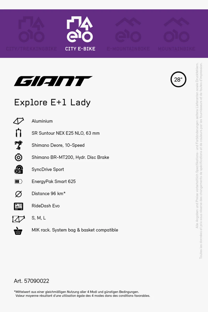 Giant Explore E+1 28 E-Bike 2023