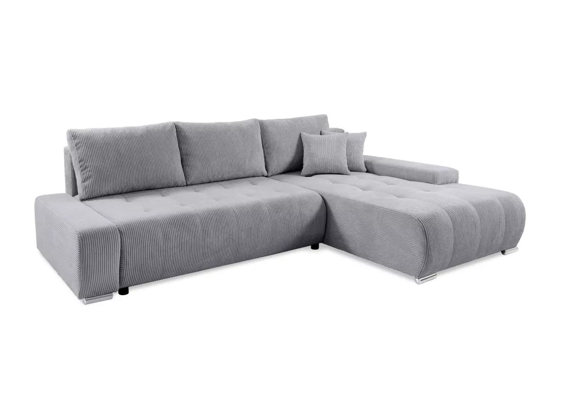 CANAPÉ D'ANGLE avec coffre de rangement Tragel L, gris