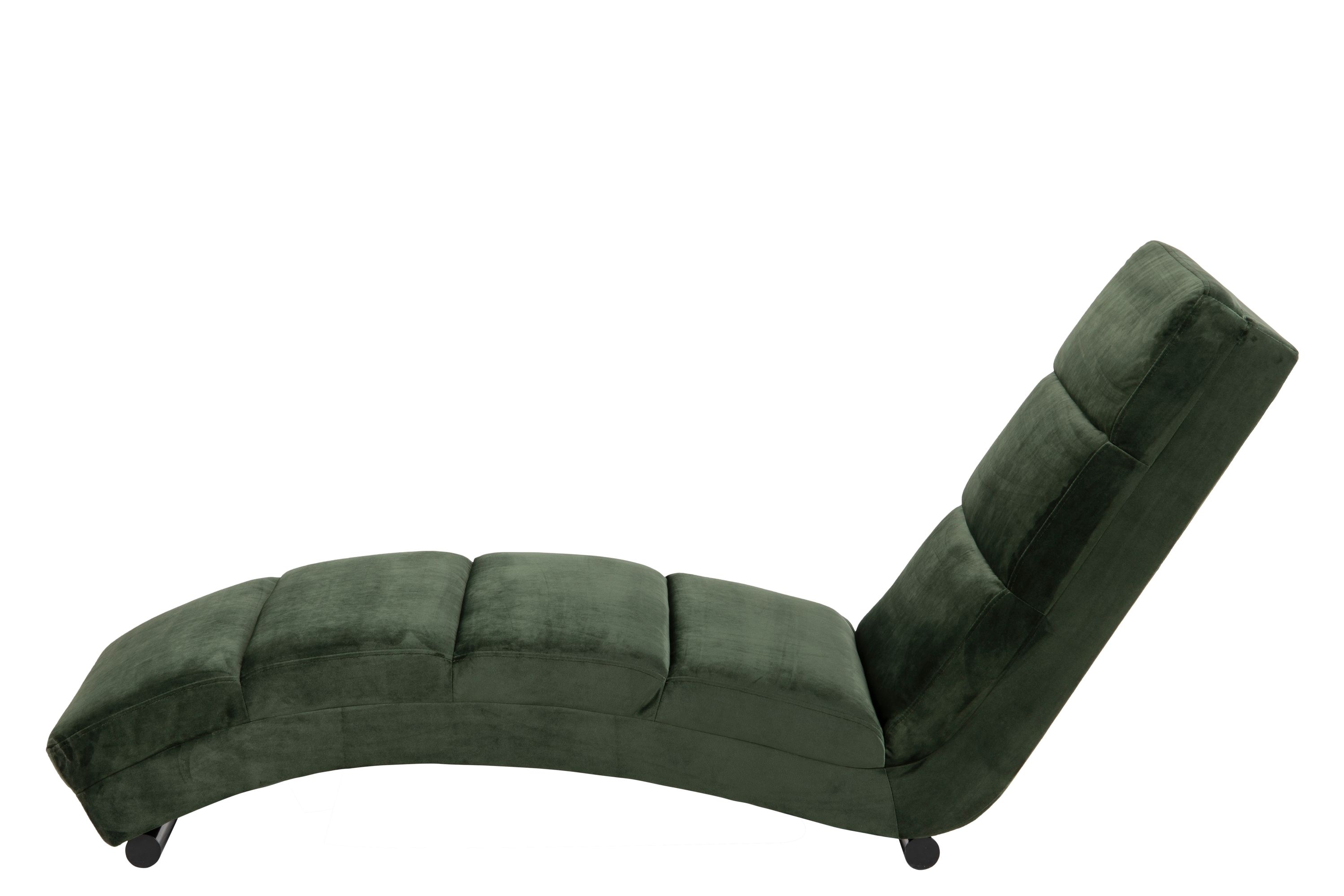 Chaiselongue waldgrün Samt Recamiere Couch Sofa Lounge Sessel Ottomane