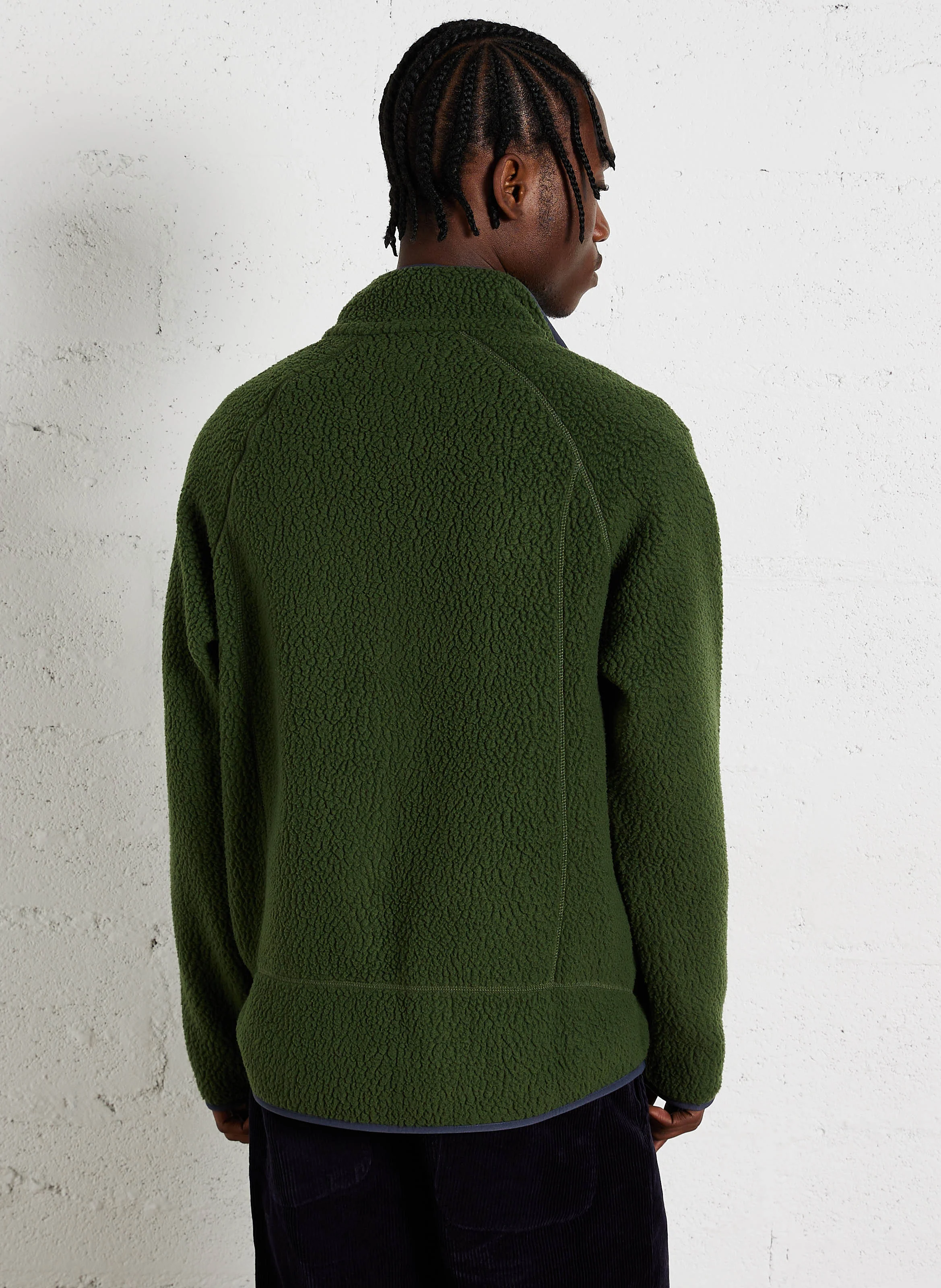 Polaire col montant texturée | Vert