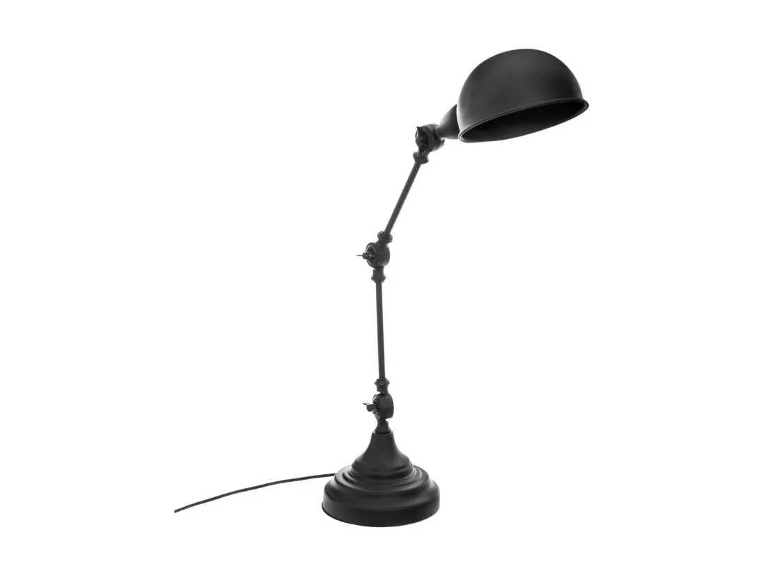 Lampe en métal Noir réglable H 55 cm