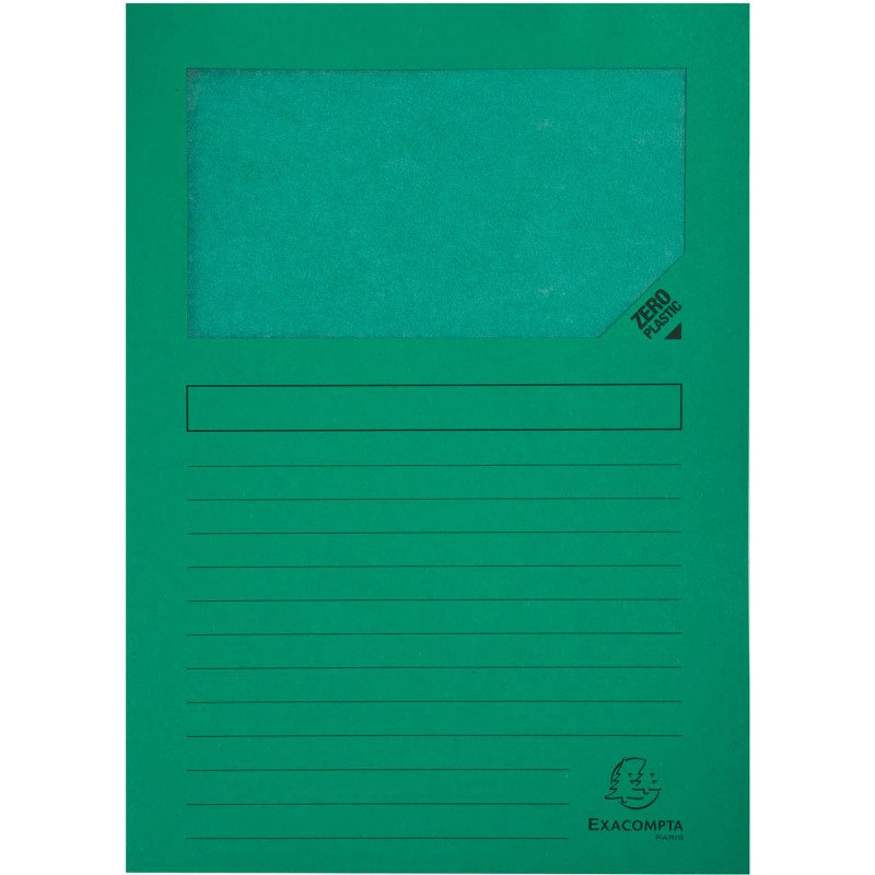 Chemise coin papier avec fenêtre Forever Exacompta couleurs assorties vif - Paquet de 25
