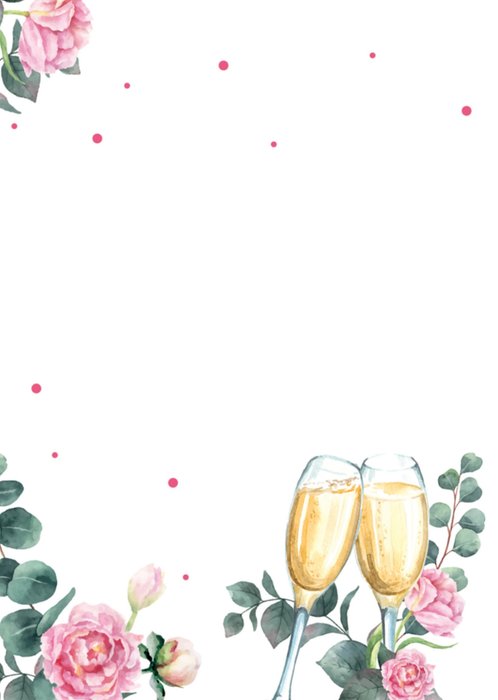 TMS | Huwelijkskaart | Proost | Champagne