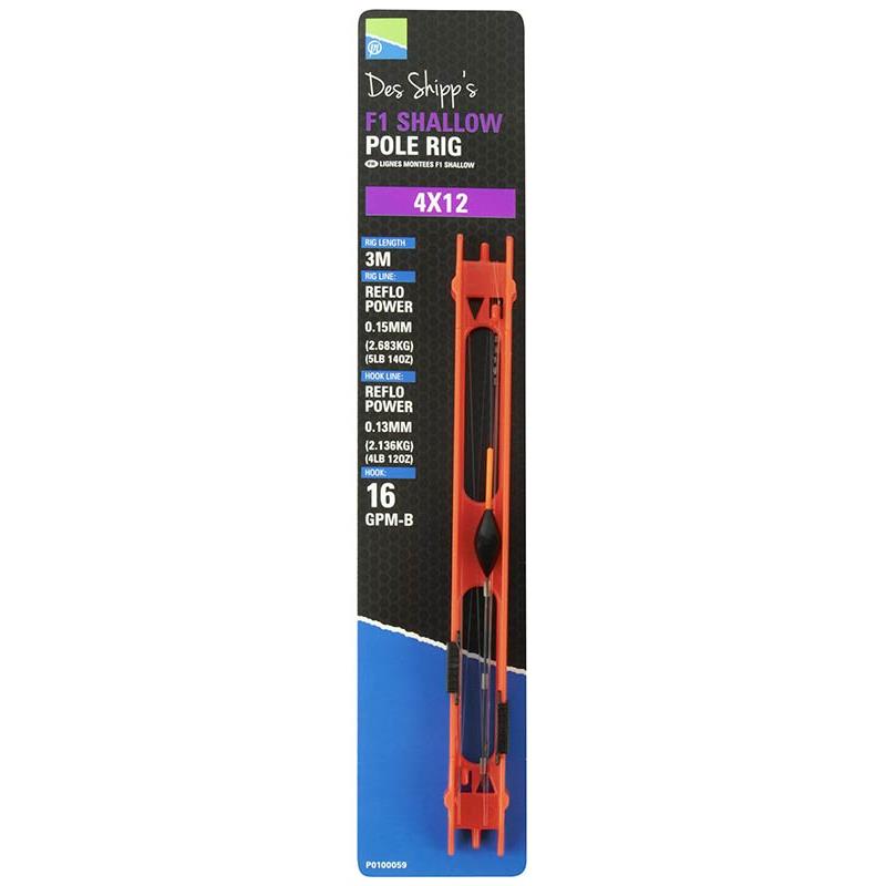 Ligne Montée Preston Innovations F1 Shallow Pole Rigs