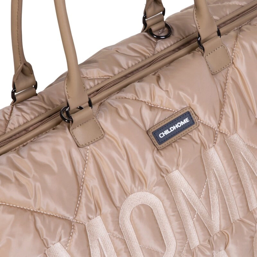 CHILDHOME Mommy Bag gesteppt beige