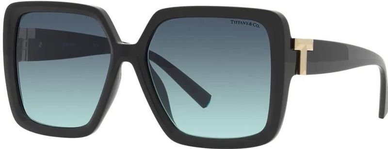 Tiffany - Zonnebril - Zwart - 58 MM - Geïnjecteerd Materiaal - Vierkante Vorm