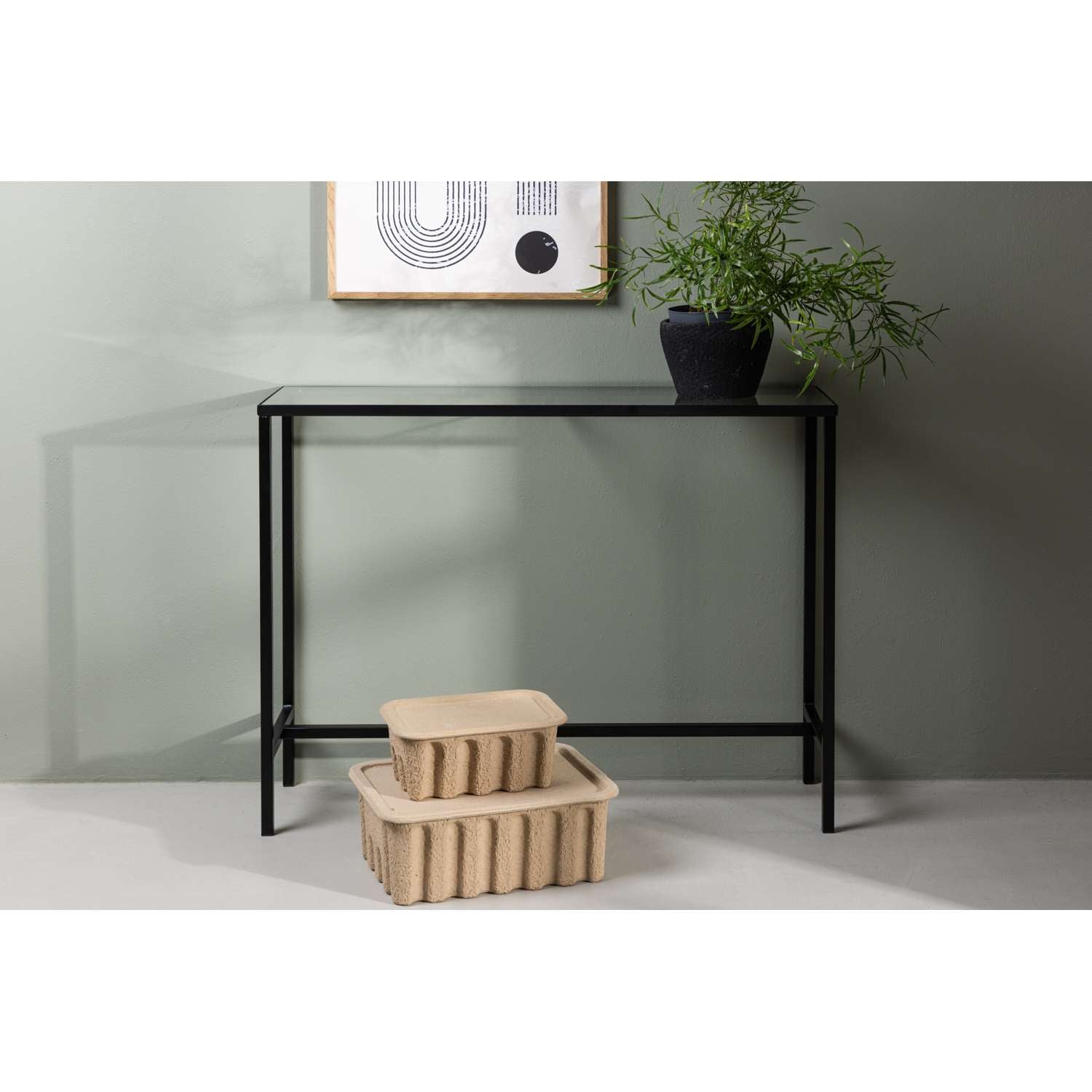 Venture Home Dipp Bijzettafel 100 x 30 - Zwart