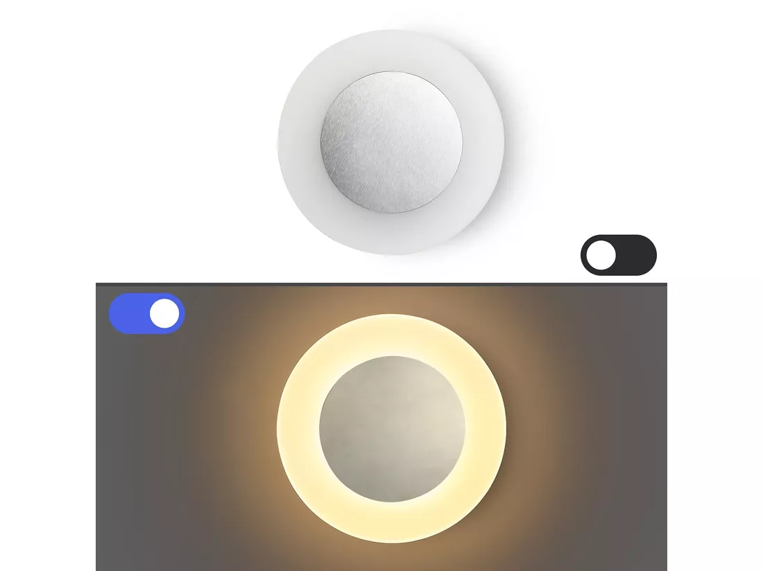 NETTLIFE applique mur LED lampe d'intérieur salon lampe design moderne couloir lampe 3000K blanc chaud lampe d'escalier