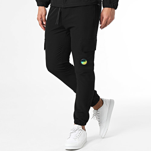 Ensemble Veste Zippée Capuche Et Pantalon Cargo Noir