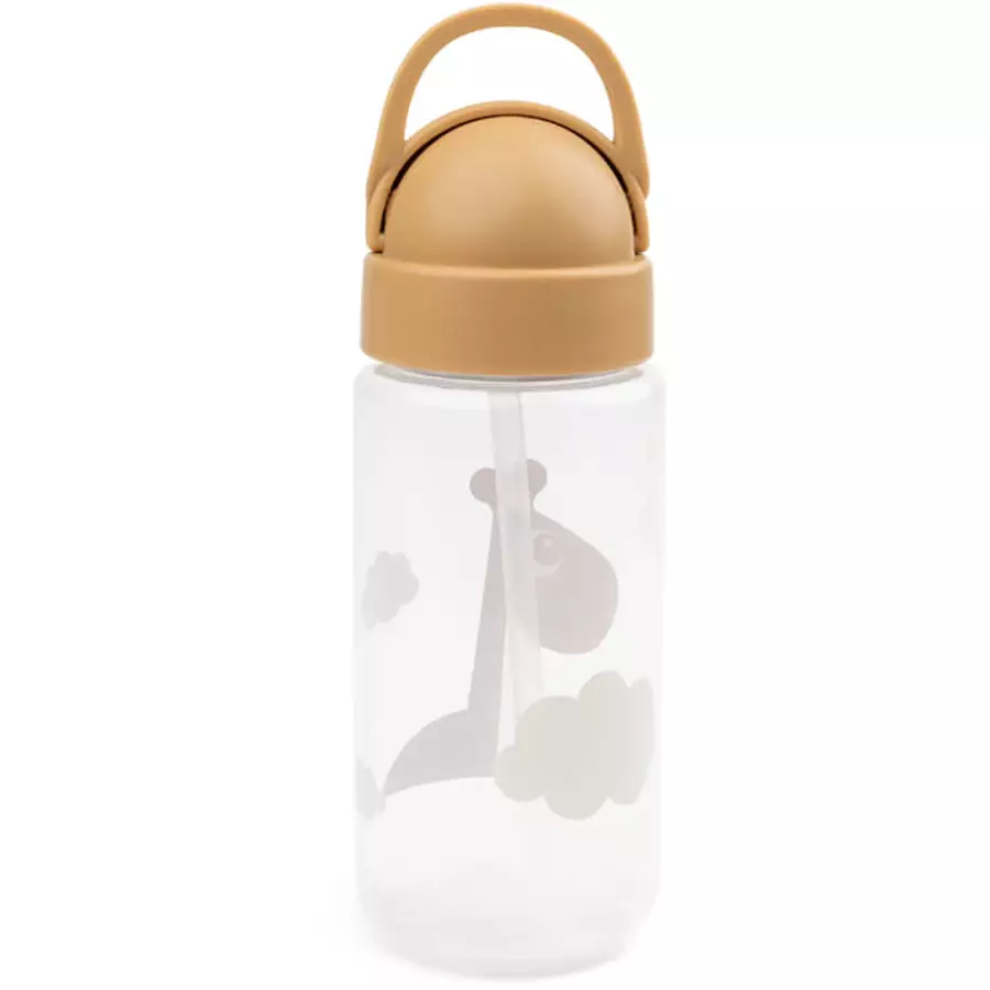 Done by Deer™ Trinkflasche mit Strohhalm Raffi Senfgelb