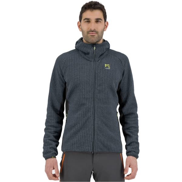 Veste polaire ski rando KARPOS ROCCHETTA HOODIE FLEECE DARK SLATE/BLACK