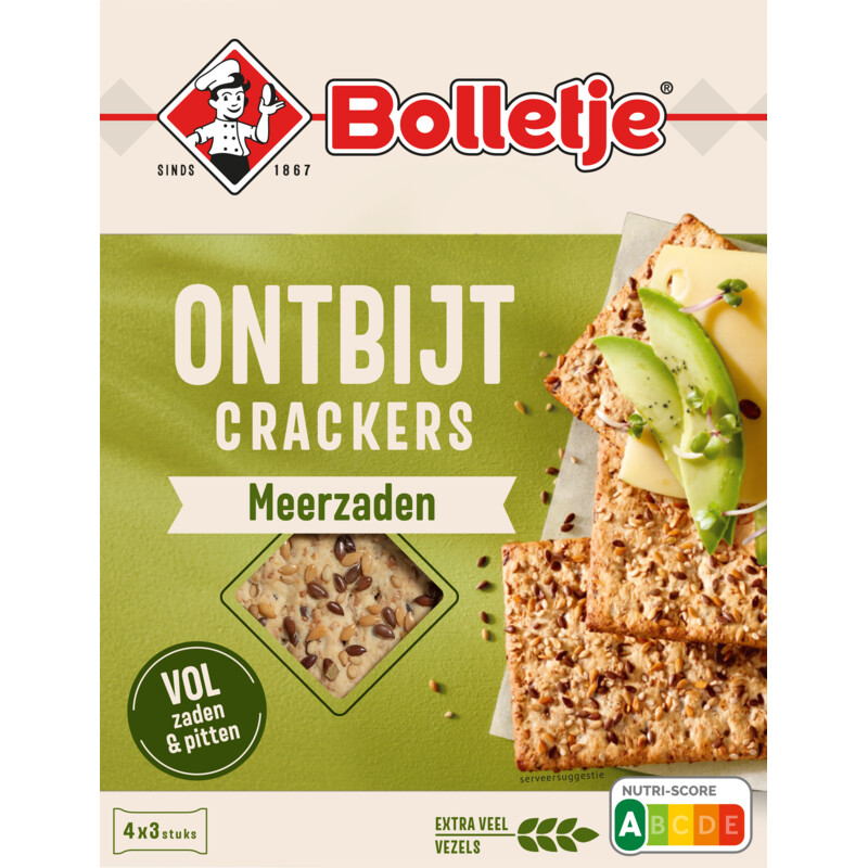 Bolletje Ontbijtcrackers Meerzaden