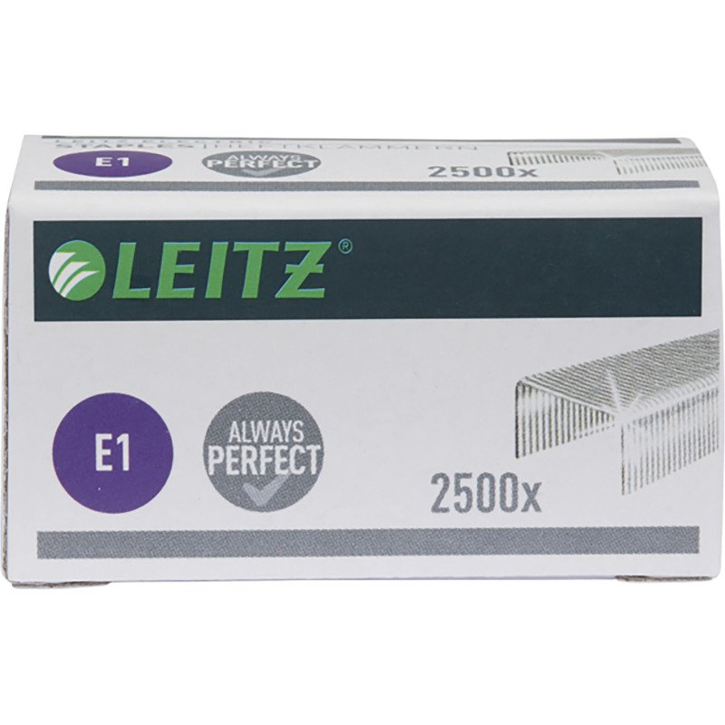 Agrafe Leitz E1 pour agrafeuse électrique 5532 galvanisée - Boîte de 2500