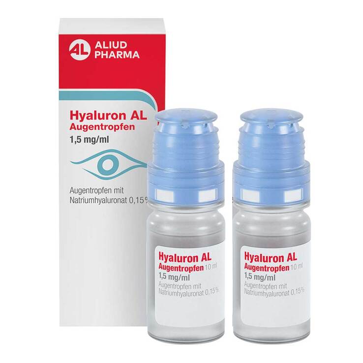 Hyaluron AL Augentropfen 1,5 mg / ml, 2X10 ml