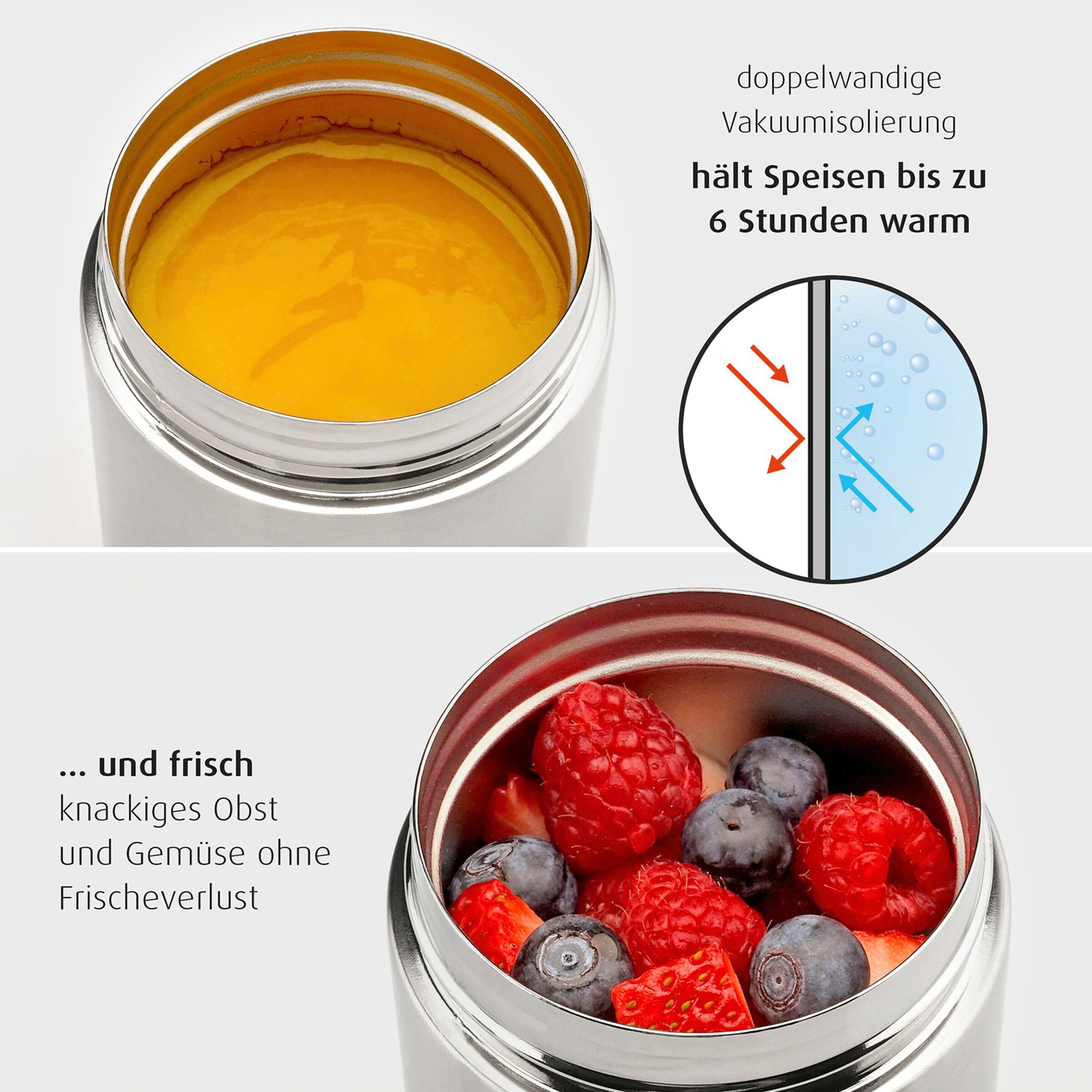 reer Edelstahl Warmhaltebox für Nahrung