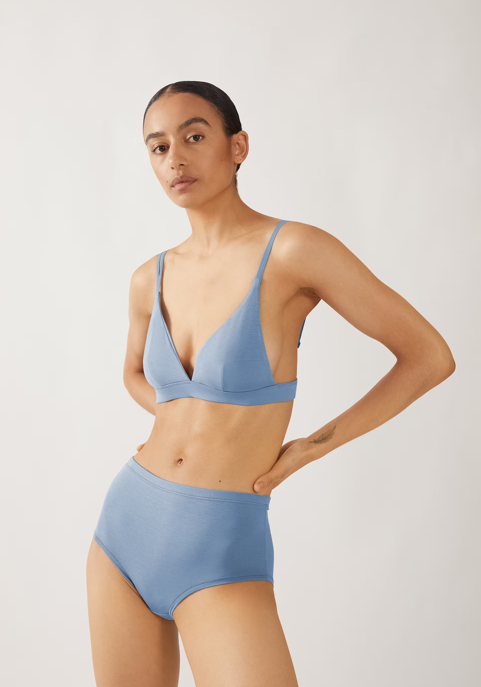 Armedangels High Waist Slip Birtaa Morning Blue