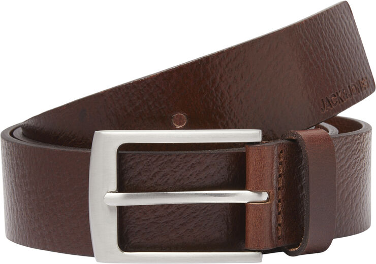 Jack & Jones JACSTOCKHOLM LEATHER BELT NOOS Brown stone