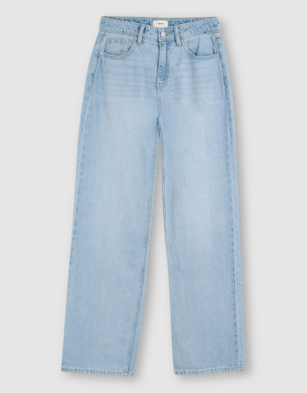 Wide Leg Fit Jeans Extra Lang Bleached