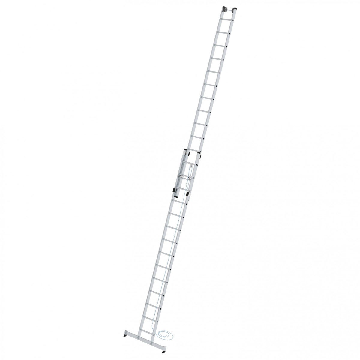 MUNK touwladder met nivello dwarsbalk, 2x14 sporten