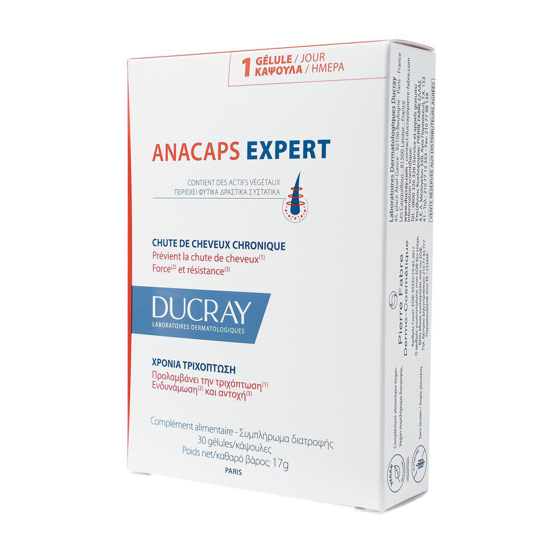Cápsulas Queda Cabelo Crónica Anacaps Expert - 30un