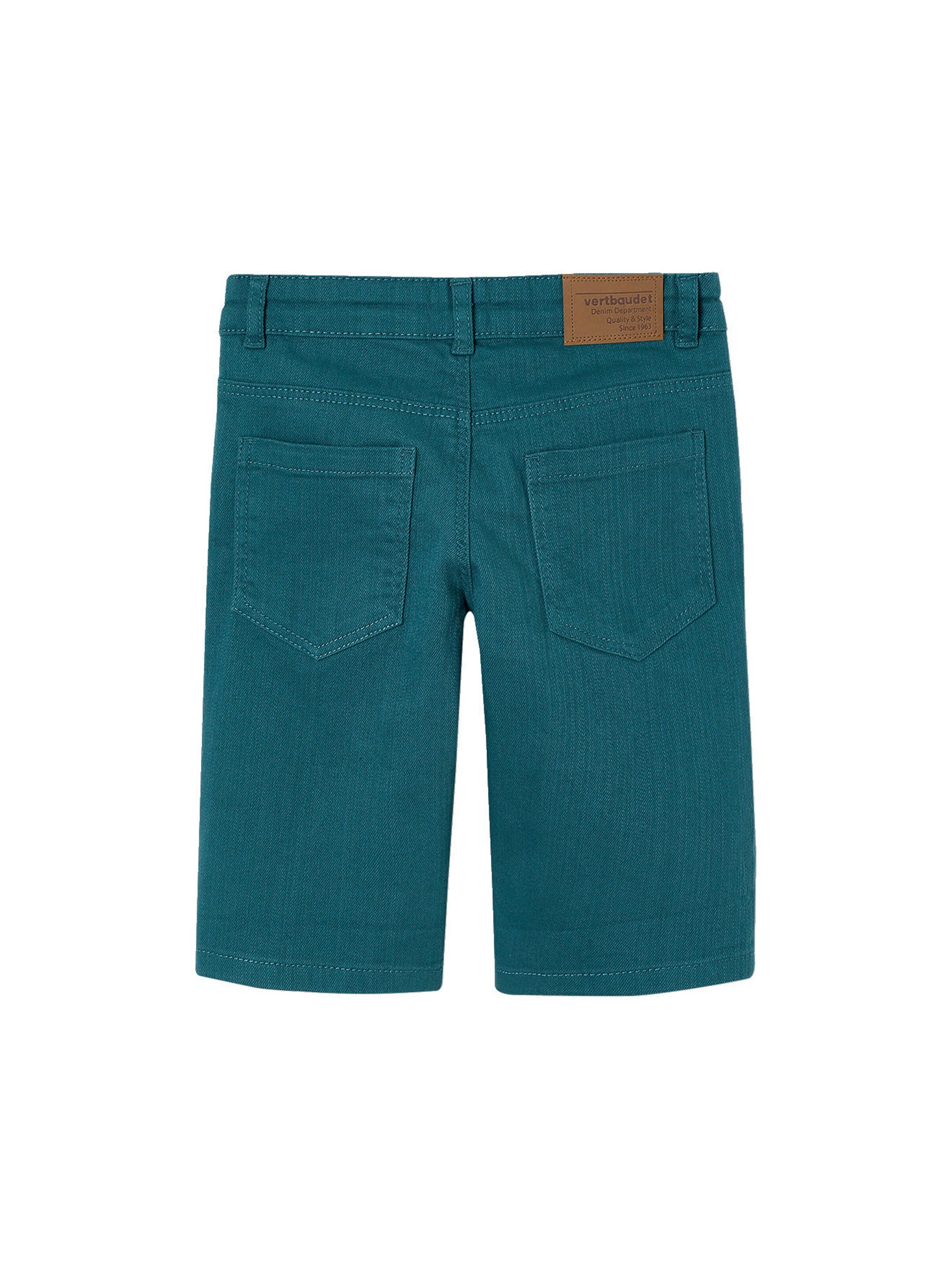 Vertbaudet Jungen Shorts, Bundweite verstellbar tannengrün