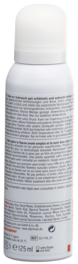 ALLPRESAN pedicare 4 Fuss Schaum Schaum Schrunden 125 ml