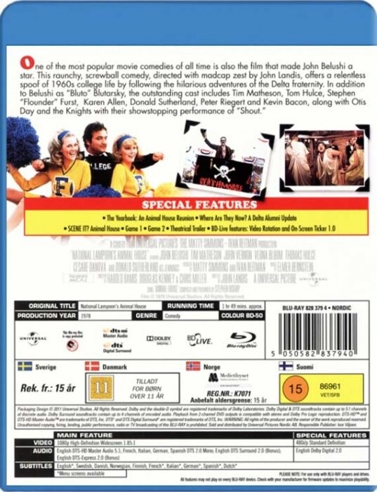 Delta Kliken / Animal House - Blu-Ray