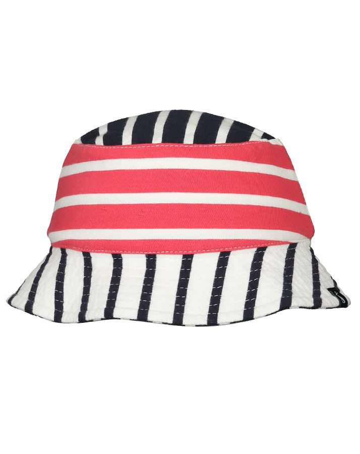 Sommerhut STRIPES zum Wenden in blau/weiß