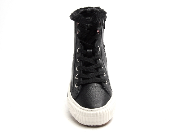 Mustang boots bottine plates femme 1442601 noir