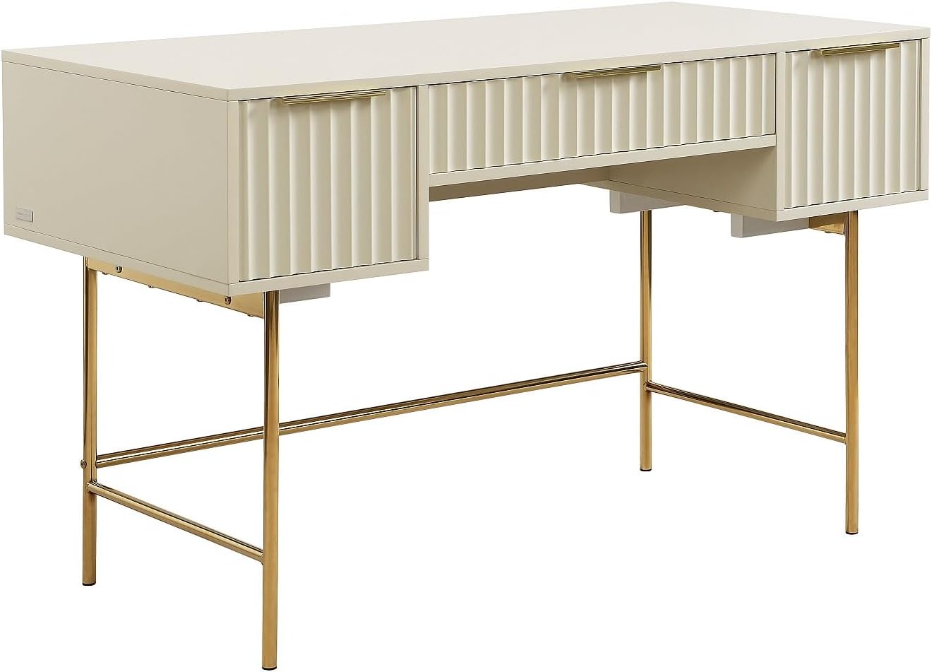 Pascal Morabito - Bureau Avec rangements - Beige et dorÈ - VITESDA de