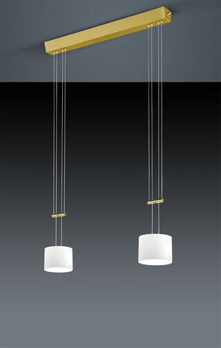 BANKAMP LED Pendellampe GRAZIA 2-flg messingfarbig