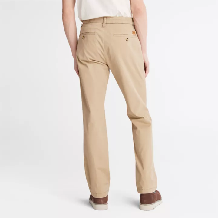 Calça chino Squam Lake Stretch para homem na cor bege.