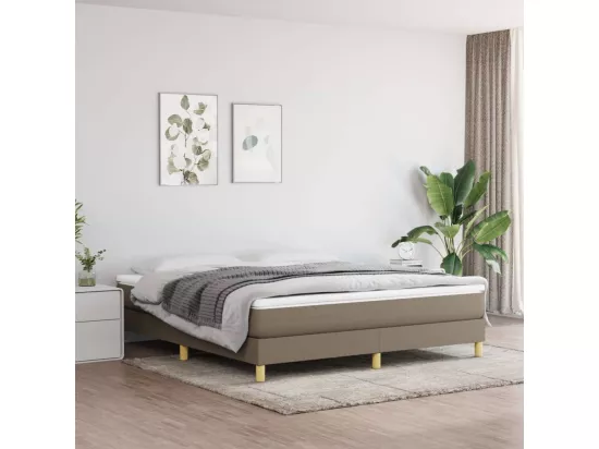 Sommier à lattes de lit Taupe 160x200 cm Tissu