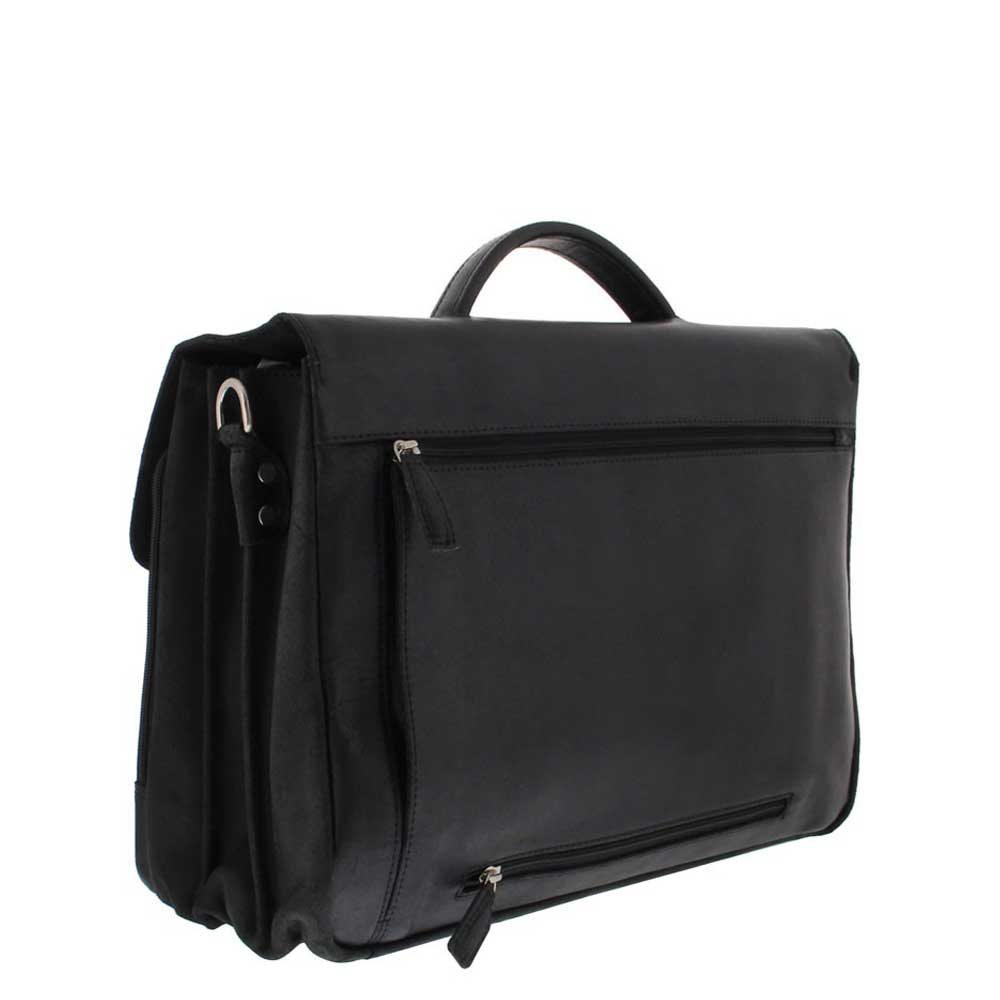 Plevier Vintage Oxford Laptoptas 3 vaks 15.6
