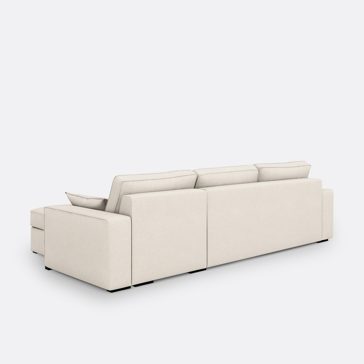 LA REDOUTE INTERIORS<br>Sofá-cama de canto em tecido texturizado, espuma, Cecilia