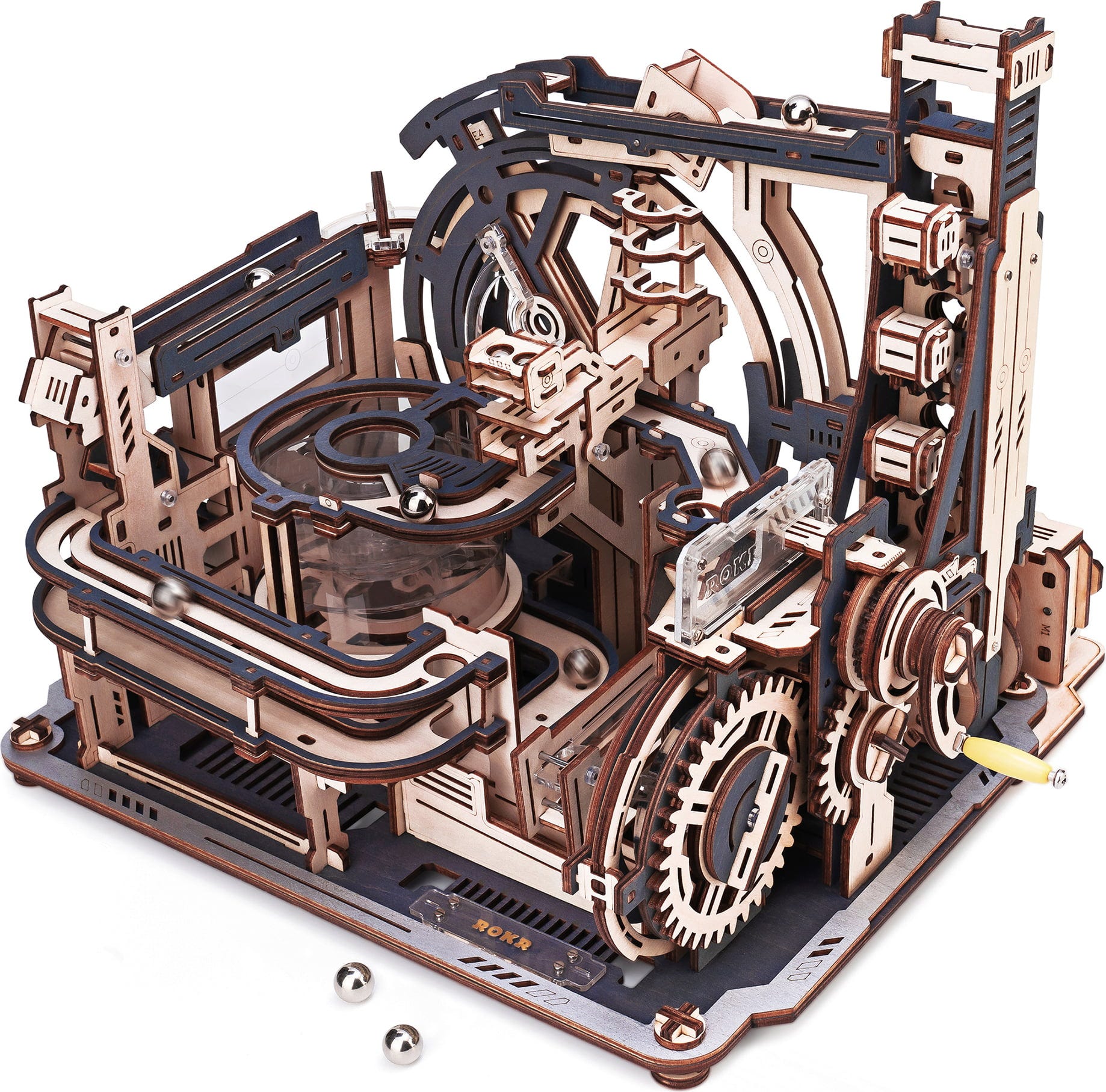 ROKR  Marble Spaceport    3D Holzpuzzle: Startklar für die nächste Umlaufbahn