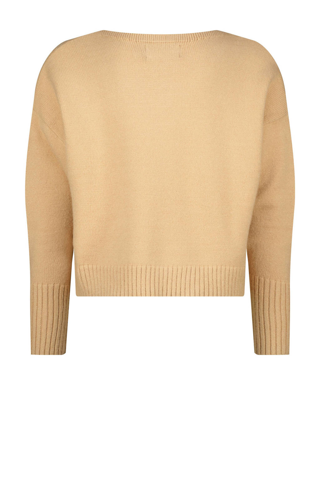 Raizzed gebreide trui beige