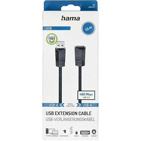 HAMA USB forlængerkabel 1,5 meter