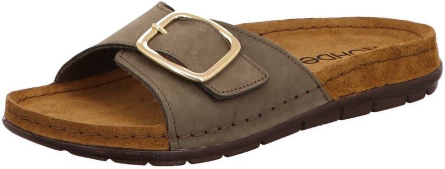 Rohde Dames EASYS N41 Eenbands Sandalen 5875 61 Olive Khaki