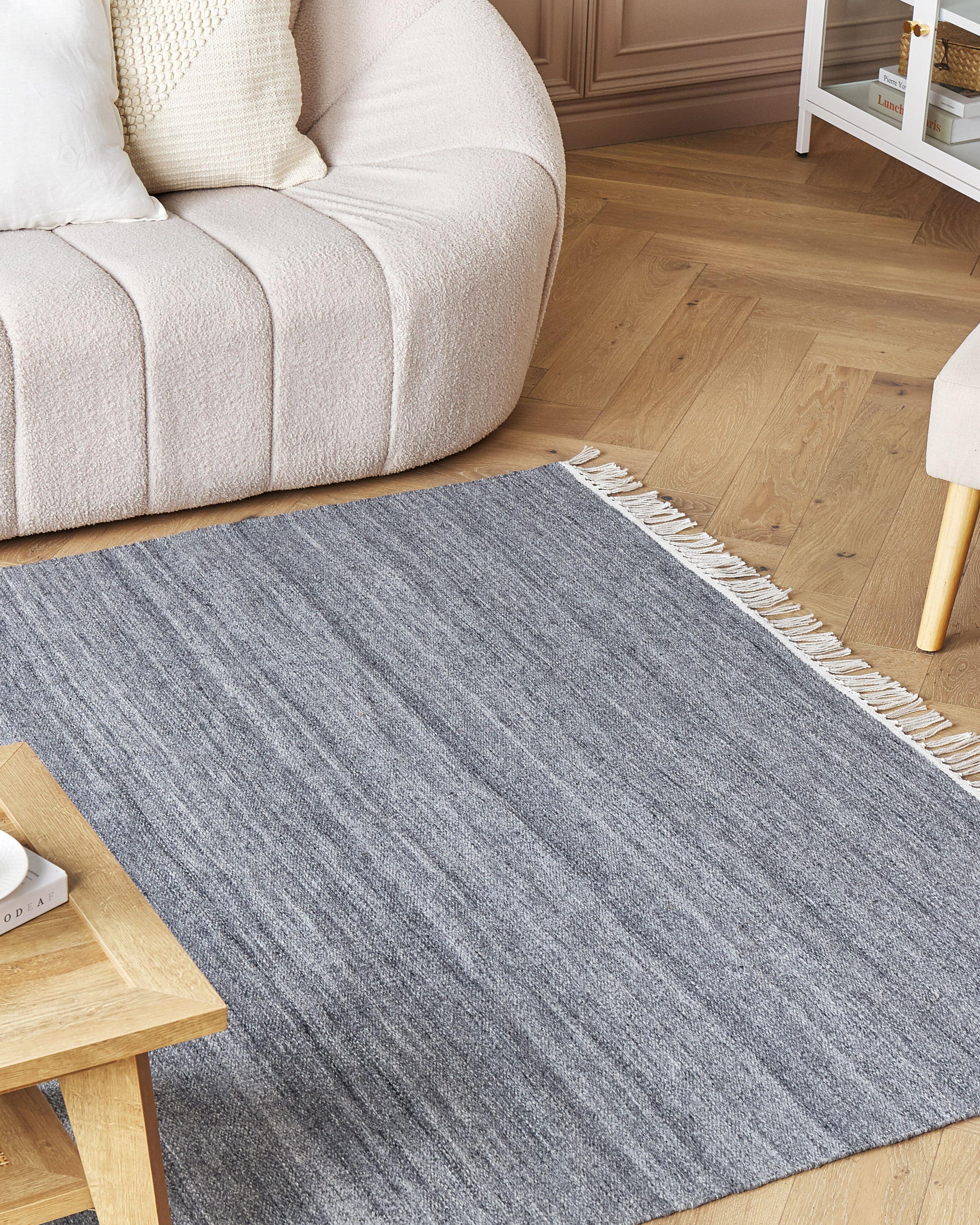 Vloerkleed MALHIA Grijs 160 x 230 cm