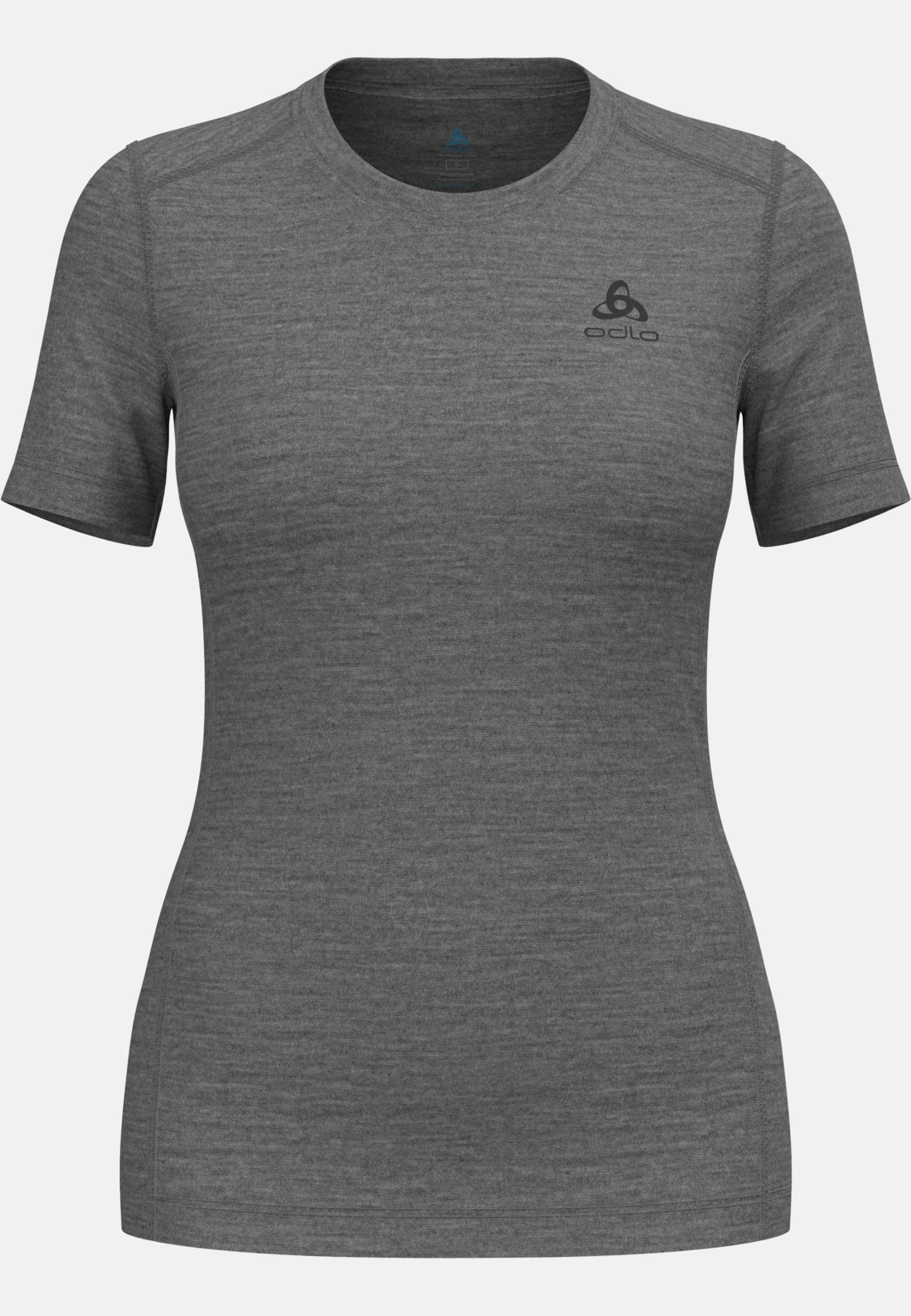 Natural Merino 200 Base Layer T-shirt in odlo steel grey melange