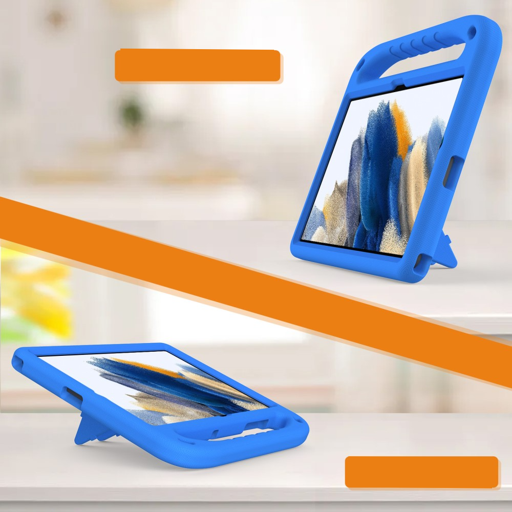 Samsung Galaxy Tab A11  Plus / A9  Plus Stossfeste Kinder Schaumstoff Hülle mit Griff   Kickstand - Blau