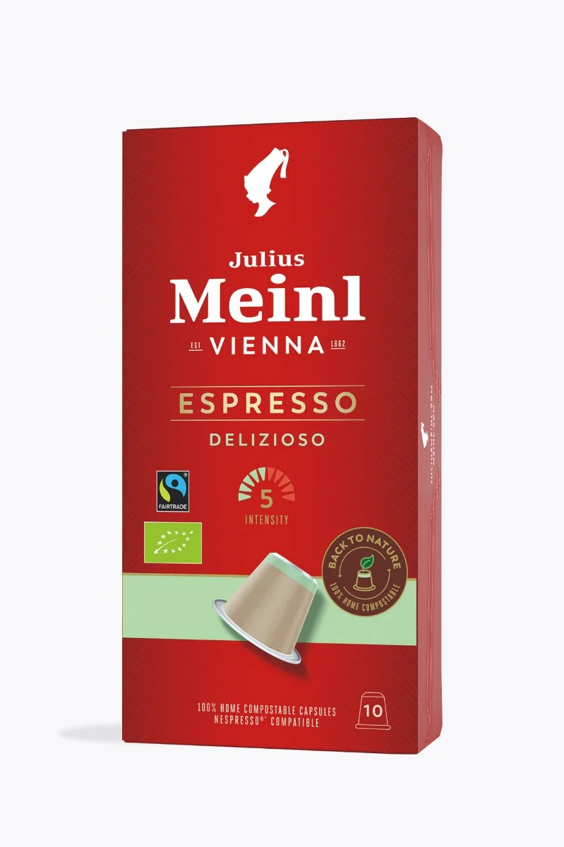 Julius Meinl Inspresso Espresso Bio Fairtrade 10 Kapseln Nespresso® kompatibel