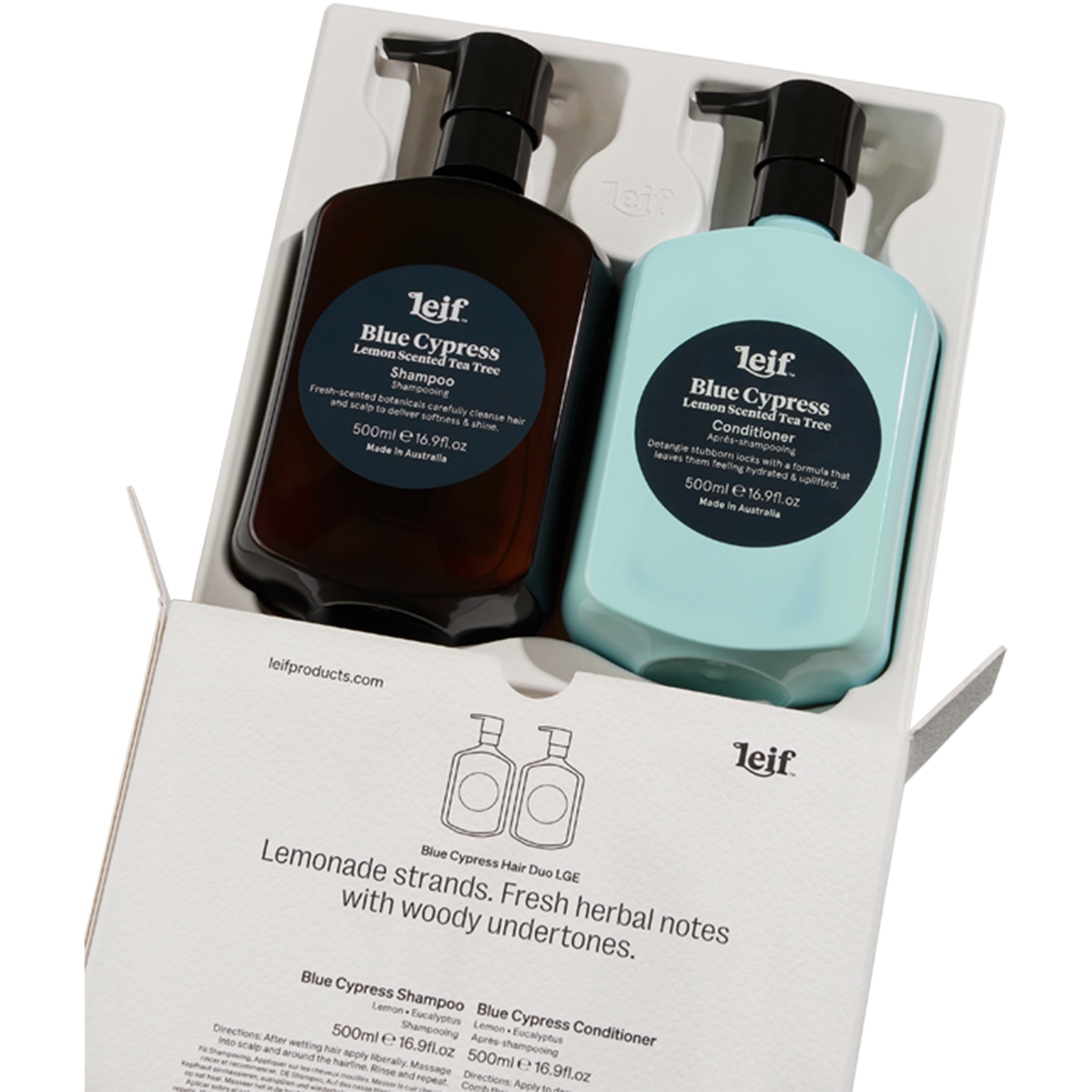 Blue Cypress Hair Duo Large