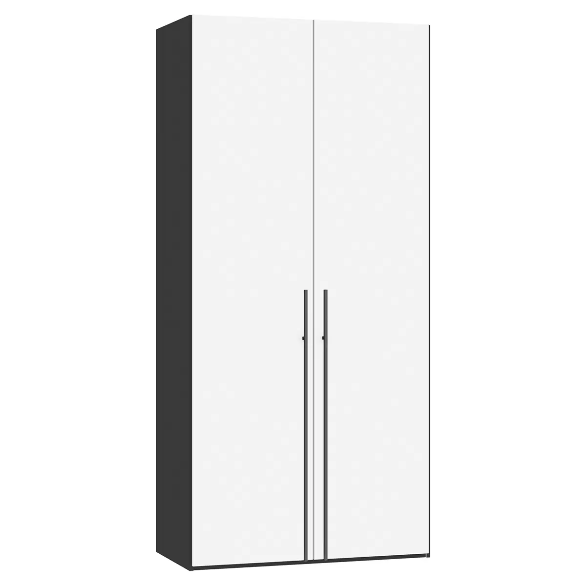 Drehtürenschrank 2-trg. Montreux schwarz,weiss