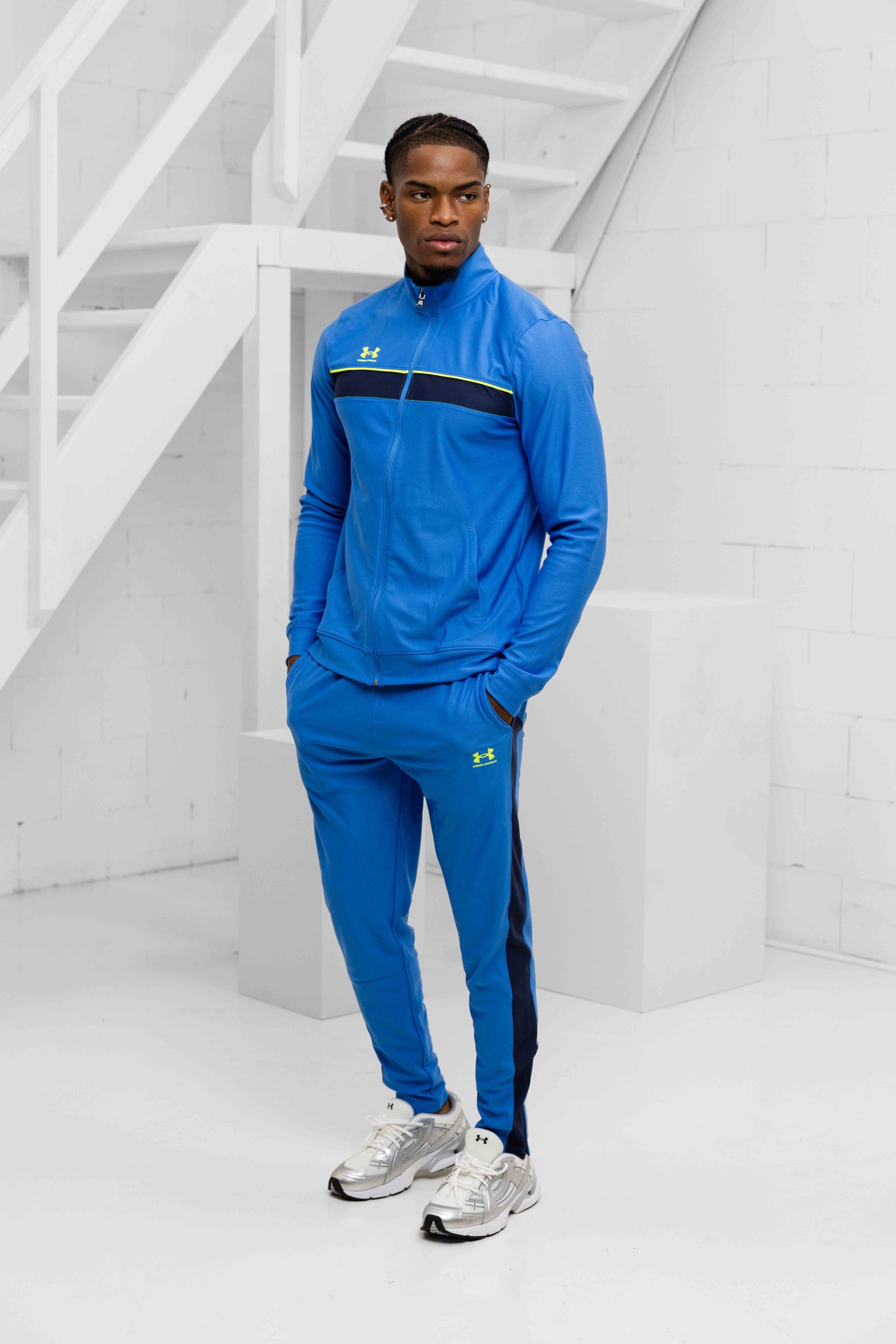 Under Armour Challenger Trainingspak Heren Blauw/Geel