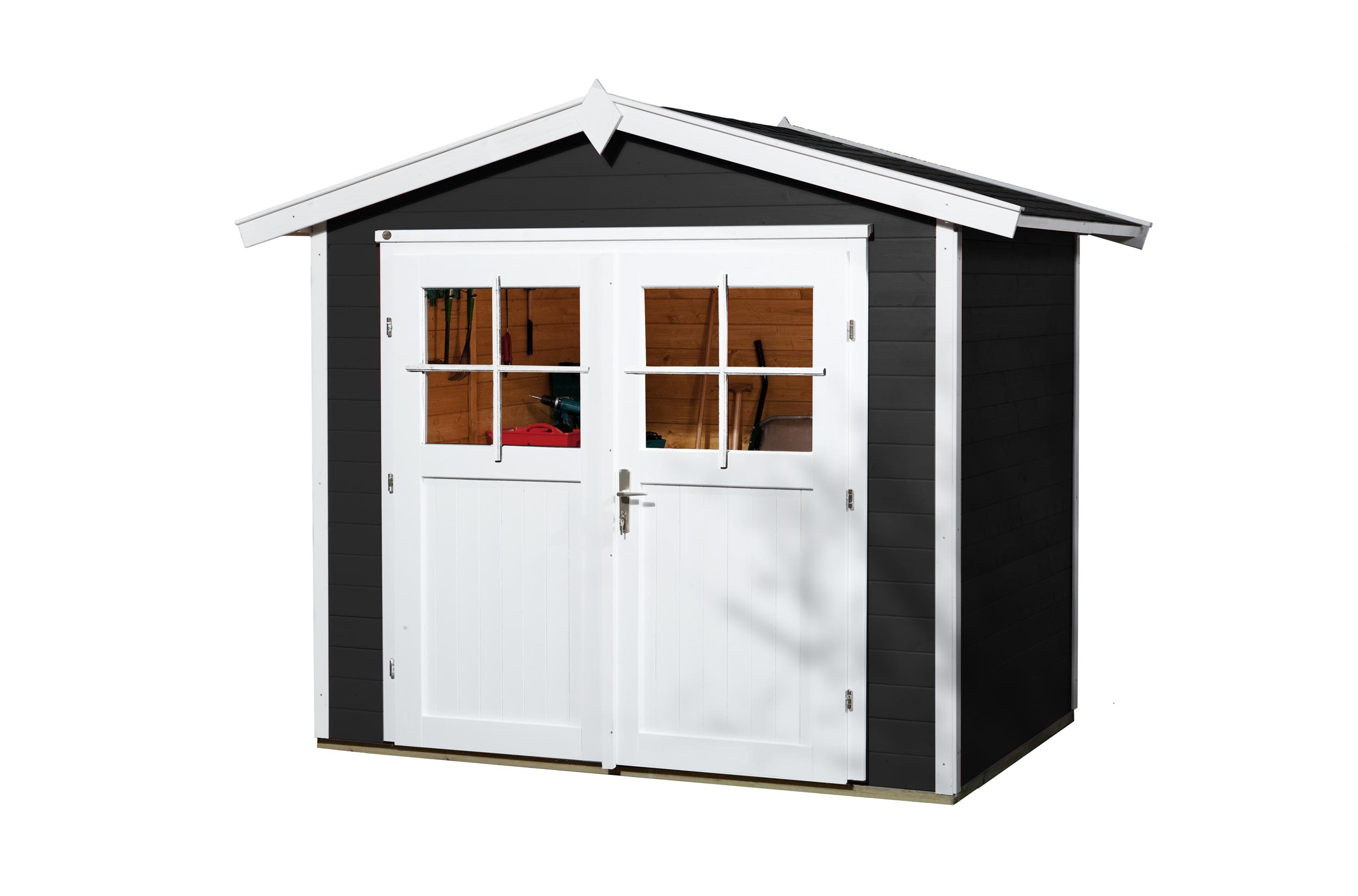 weka Gartenhaus 224 anthrazit