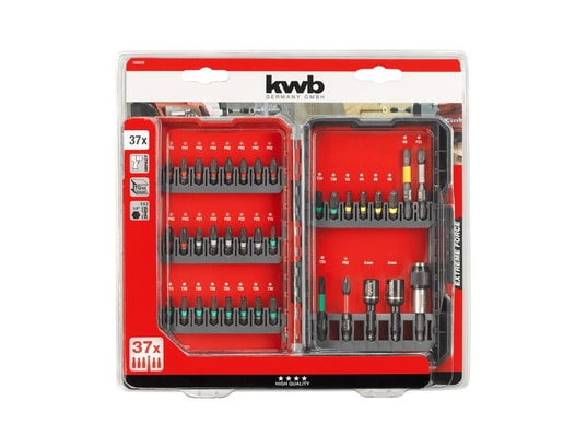 KWB - Coffret embouts de vissage Coffret de 37 embouts impact pour machines à percussion